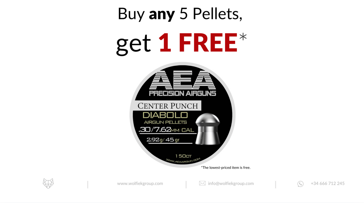 AEA Diabolo Pellets Round Nose · Cal .30 (7.62mm) · Weight 2.92g (45gr)