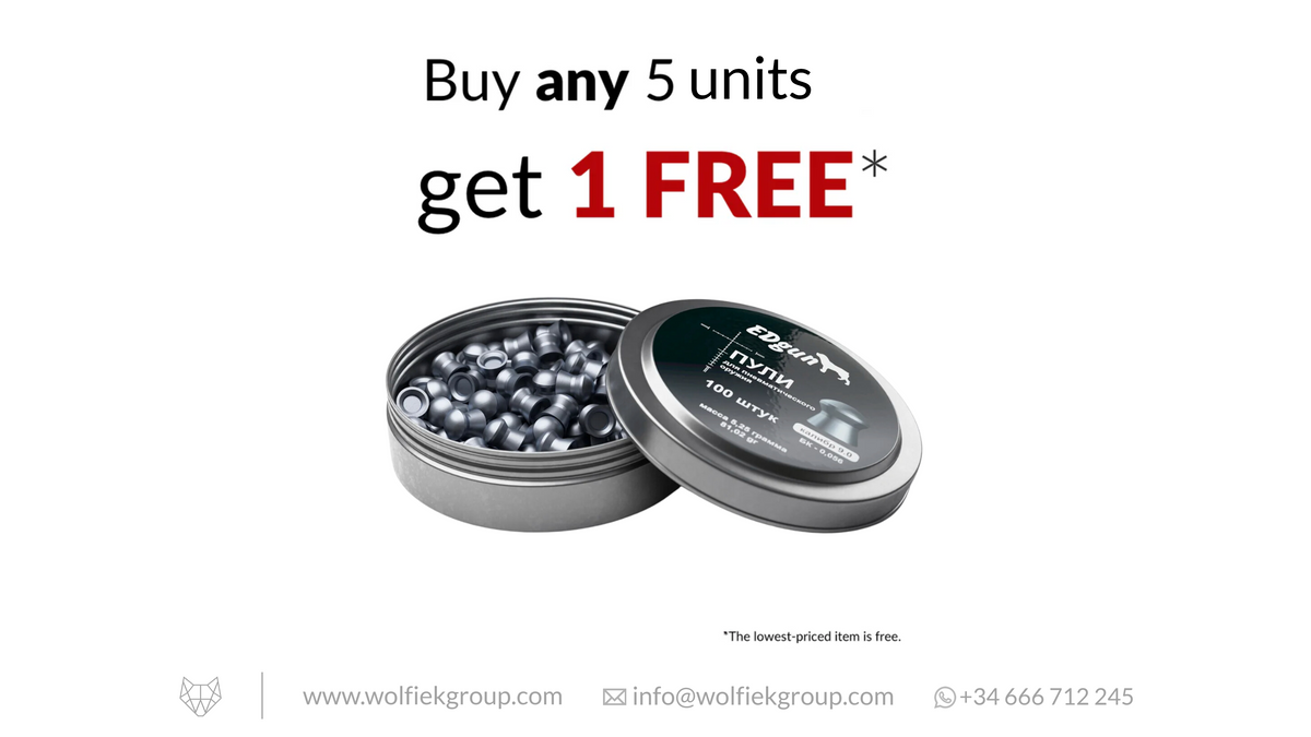 EDgun Premium Pellets · Cal .35 (9mm) · Weight 5.25g (81,01gr)